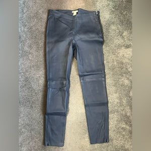 Faux leather jeggings